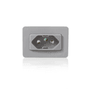Tomada Easy Instal Simples Cinza de Embutir de 2 Pinos + 1 Terra de 20a 250v Guidini