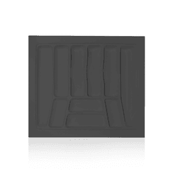 Divisor de Talher Para Gavetas 10 Nichos 60,8x49,8cm Cor Prata