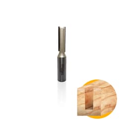 Fresa Reta Tupia Manual Haste 12mm Corte 9mm Vídea