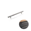 Puxador Haste Redondo Aço Inox 201 Escovado 160 Mm