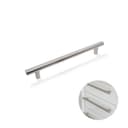 Puxador Haste Redondo Aço Inox 201 Escovado 256 Mm Para Gavetas