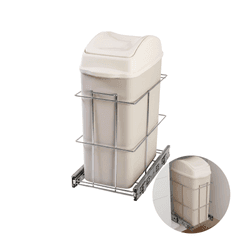 Lixeira 19 Litros Deslizante Para Embutir Em Armários de Cozinha Bredal