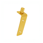 Pino Guia Porta Correr Curvo 90 Graus Latão 50 X 15 Mm