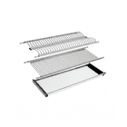 Kit Escorredor de Louças Inox 2 Andares Para Armários 60 Cm Fgv