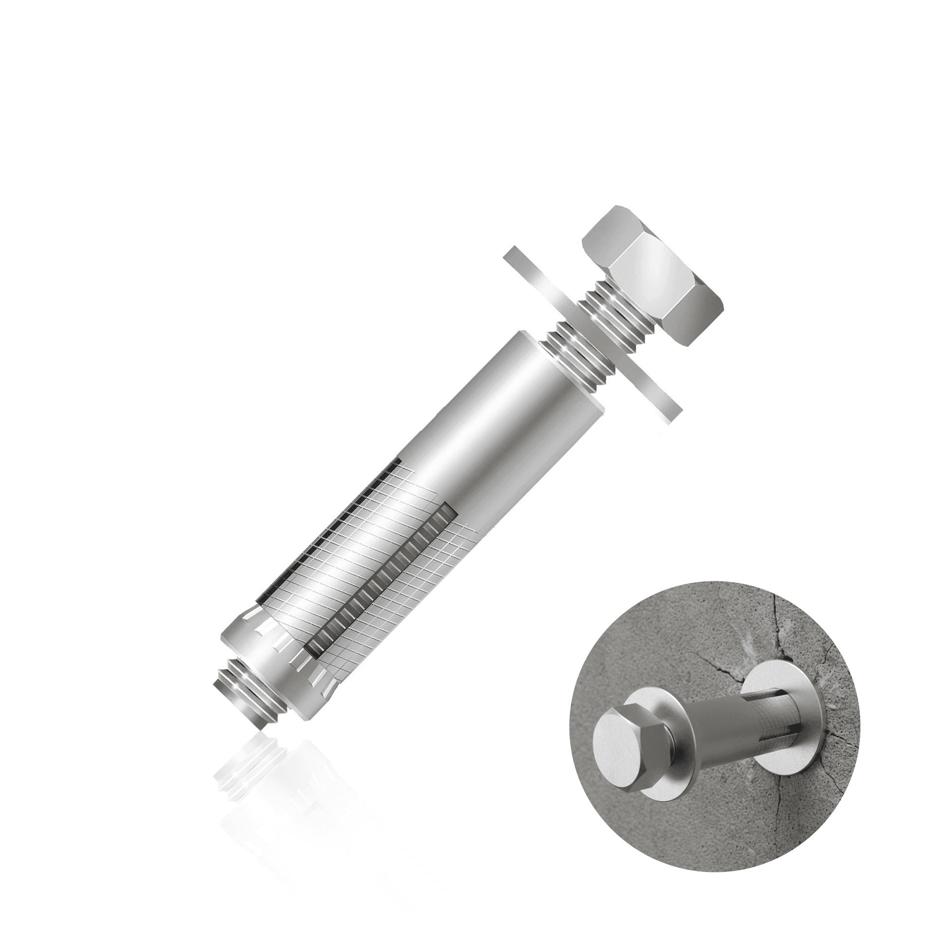 Chumbador Parabolt Cbc Bucha Com Parafuso 1/4 X 3"