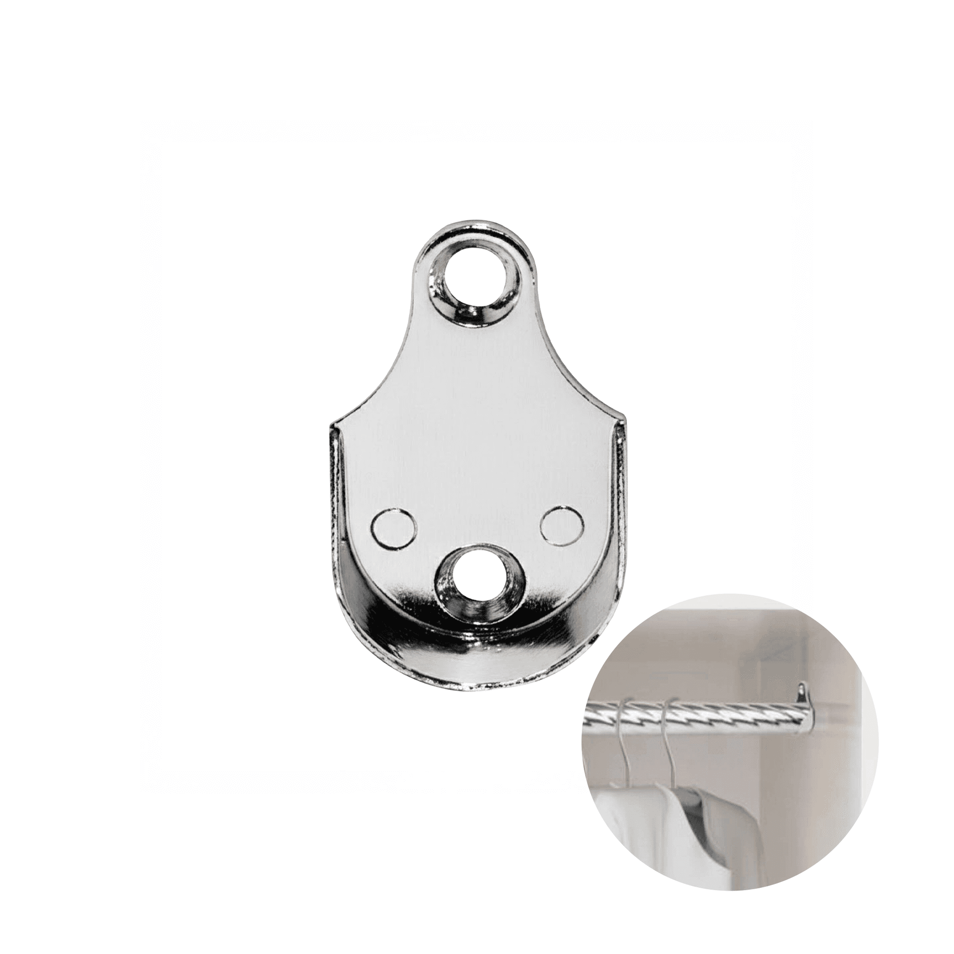 Suporte Lateral Para Tubo Cabideiro Redondo Ø25 Mm