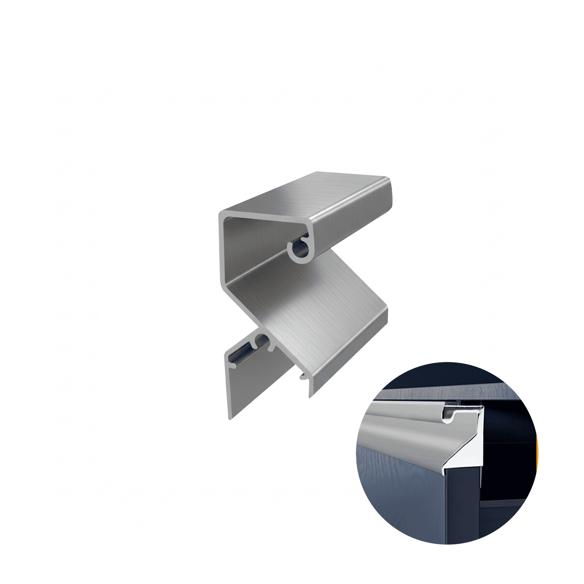 Perfil Puxador Em Inox Polido de 18 Mm Rm337 Rometal