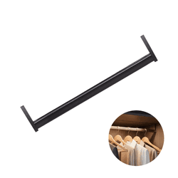 Cabideiro Led Editavel Infinito 3000k Sensor Presenca Preto 1200mm