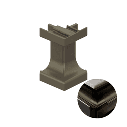 Conexão Canto Externo Champanhe 1001 Perfis Cava Led Pe-281