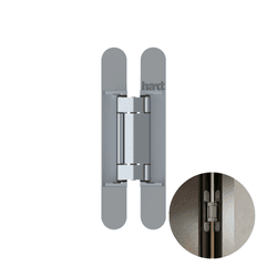 Dobradiça Invisível Quantum 3d 150x25 Alumínio