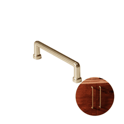 Puxador Norbello Dourado Fosco 96 Mm Il1740