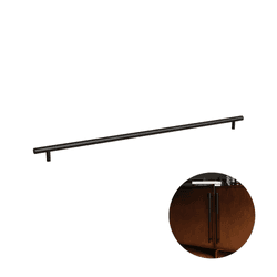 Puxador Primus Il814 Preto Fosco – Furação 512 Mm | Sofisticação, Design Moderno